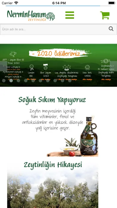 Capturas de tela do Nermin Hanım Zeytinliği
