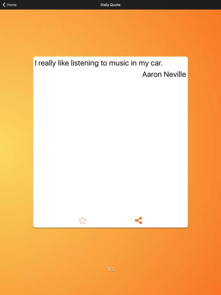 Tangkapan skrin Quote Me - Aaron Neville : With Daily Quotes iPad 
