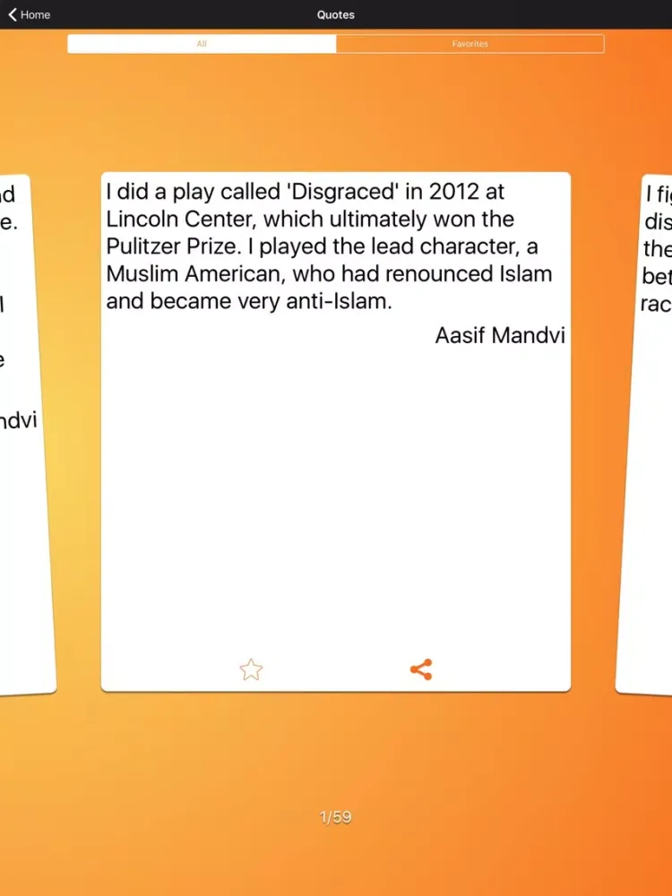 Quote Me - Aasif Mandvi : With Daily Quotes iPad  Ekran Görüntüleri