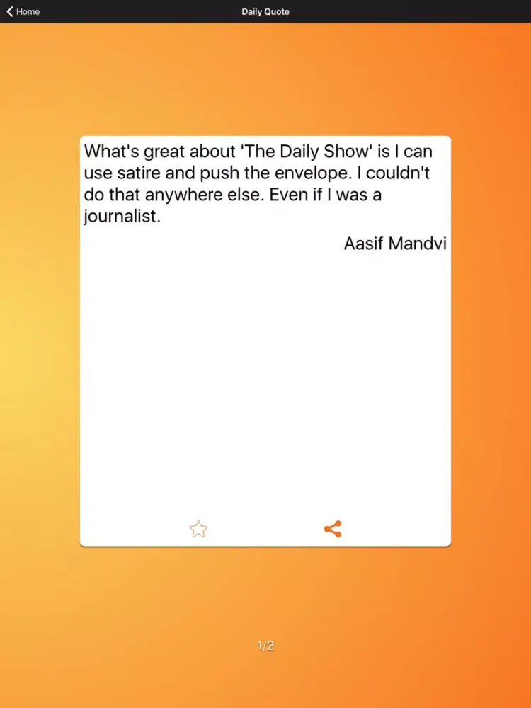 Quote Me - Aasif Mandvi : With Daily Quotes iPad  Ekran Görüntüleri