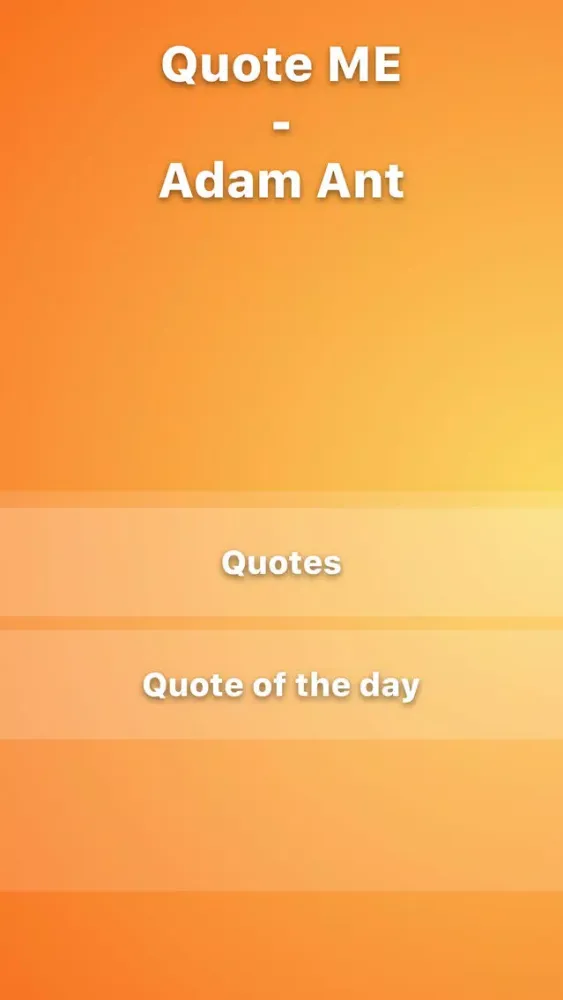 Daily Quotes - Adam Ant Version 스크린샷