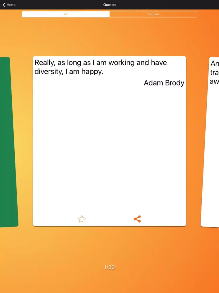 Tangkapan skrin Daily Quotes - Adam Brody Version iPad 