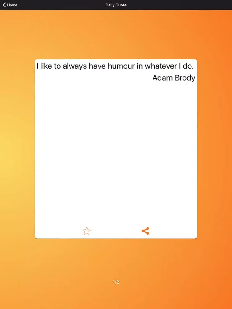 Tangkapan skrin Daily Quotes - Adam Brody Version iPad 
