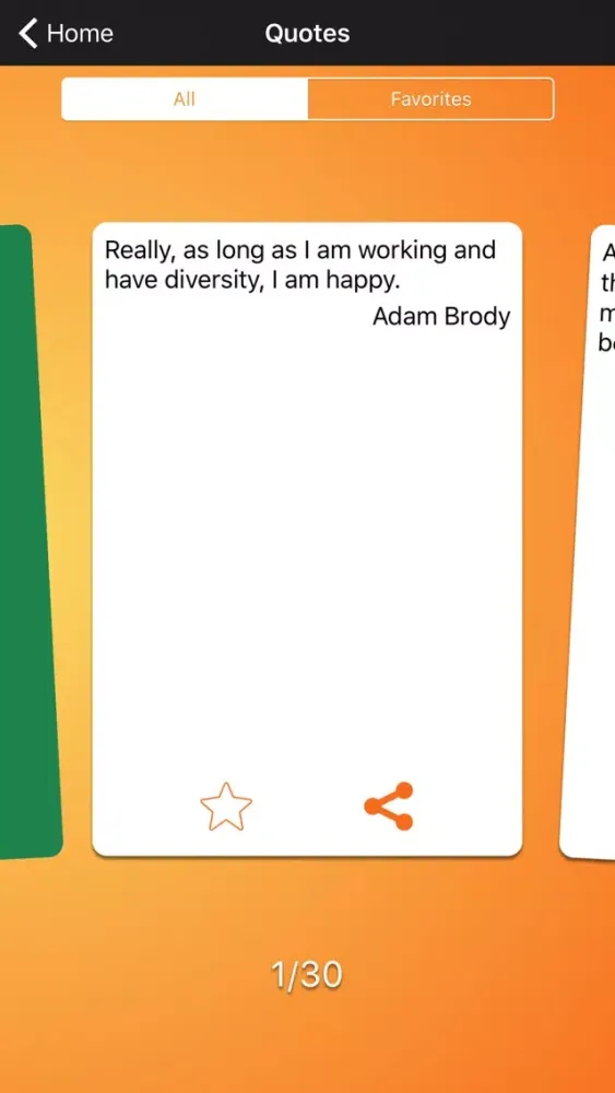 Tangkapan skrin Daily Quotes - Adam Brody Version
