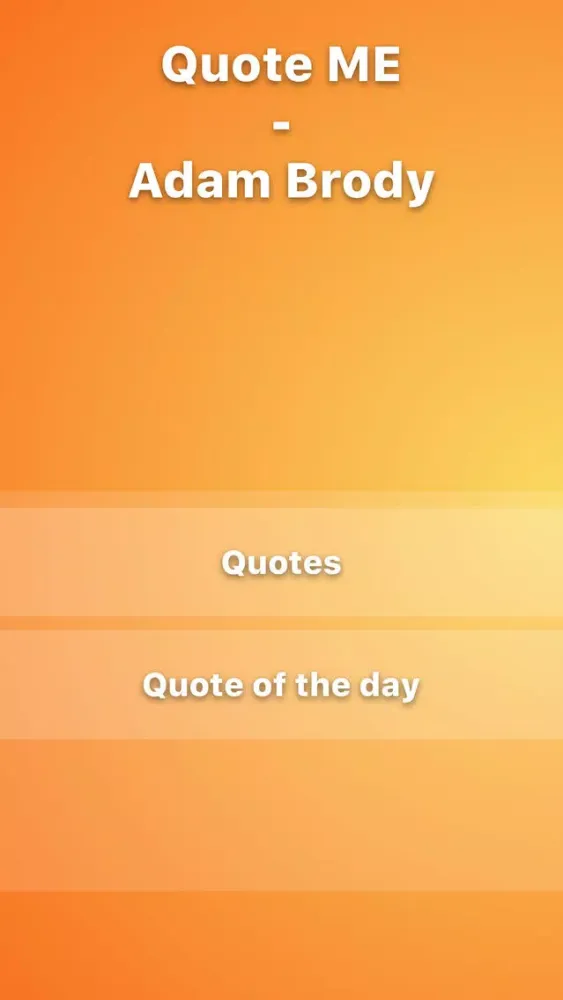 Tangkapan skrin Daily Quotes - Adam Brody Version