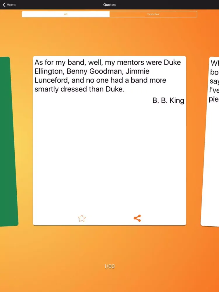 Capturas de tela do Daily Quotes - B. B. King Version iPad 