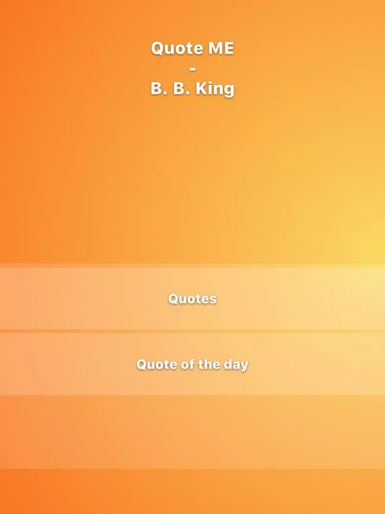 Capturas de tela do Daily Quotes - B. B. King Version iPad 