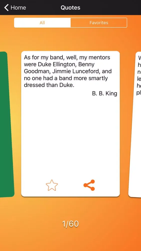 Capturas de tela do Daily Quotes - B. B. King Version