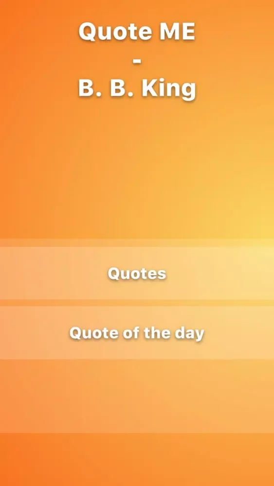 Capturas de tela do Daily Quotes - B. B. King Version