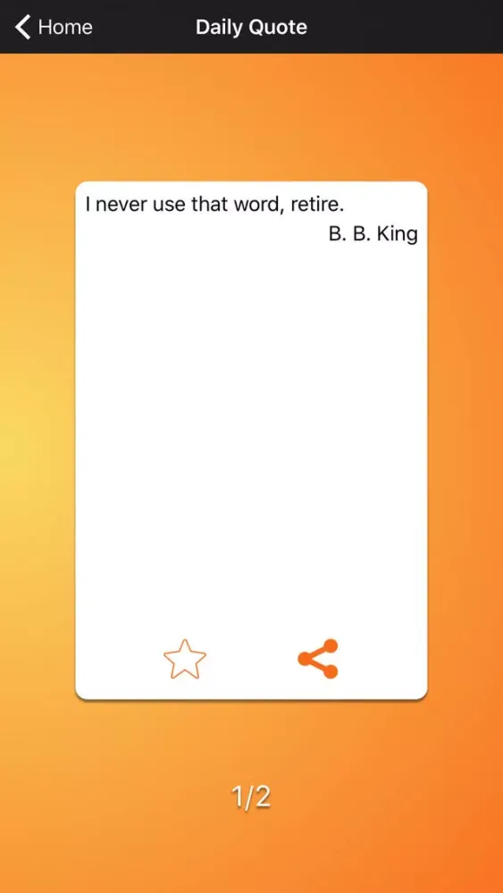 Capturas de tela do Daily Quotes - B. B. King Version