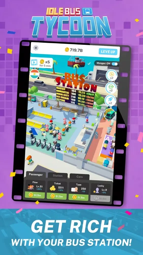 Screenshot di Idle Bus Tycoon