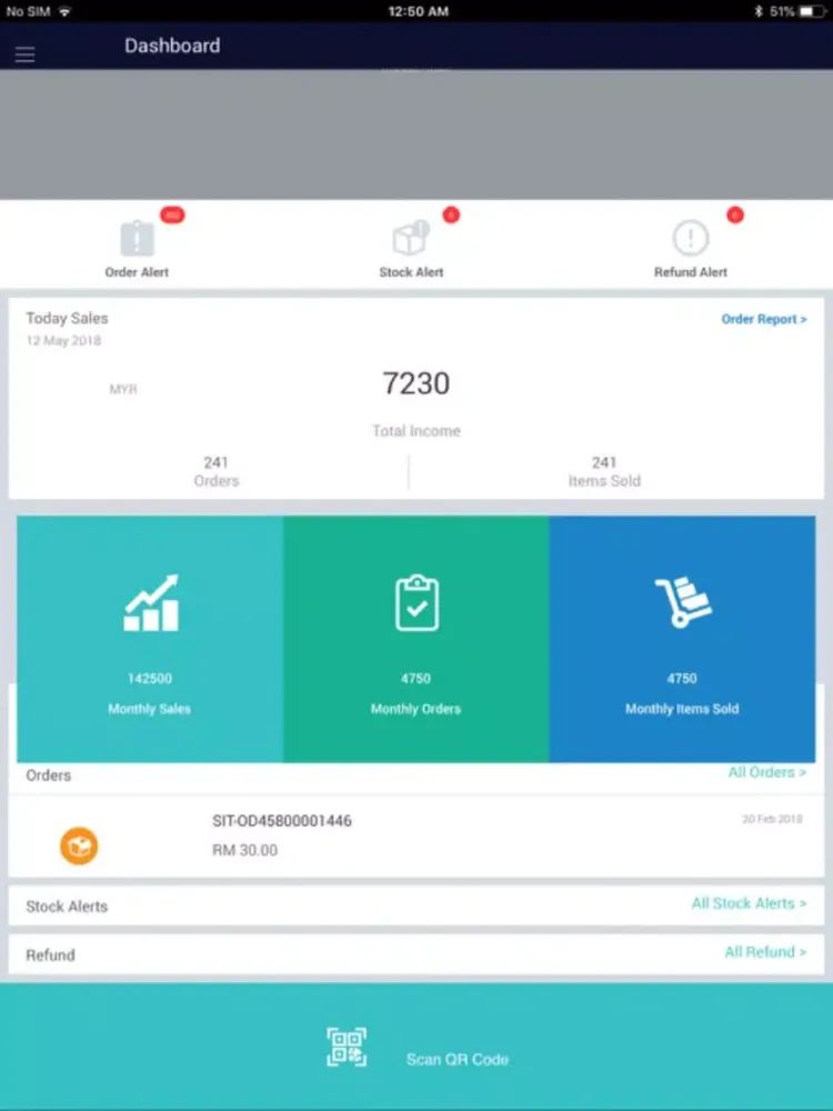 MeCan Mall Merchant iPad  스크린샷