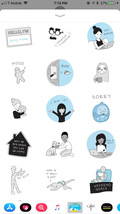 No Hard Feelings Sticker Pack Ekran Görüntüleri
