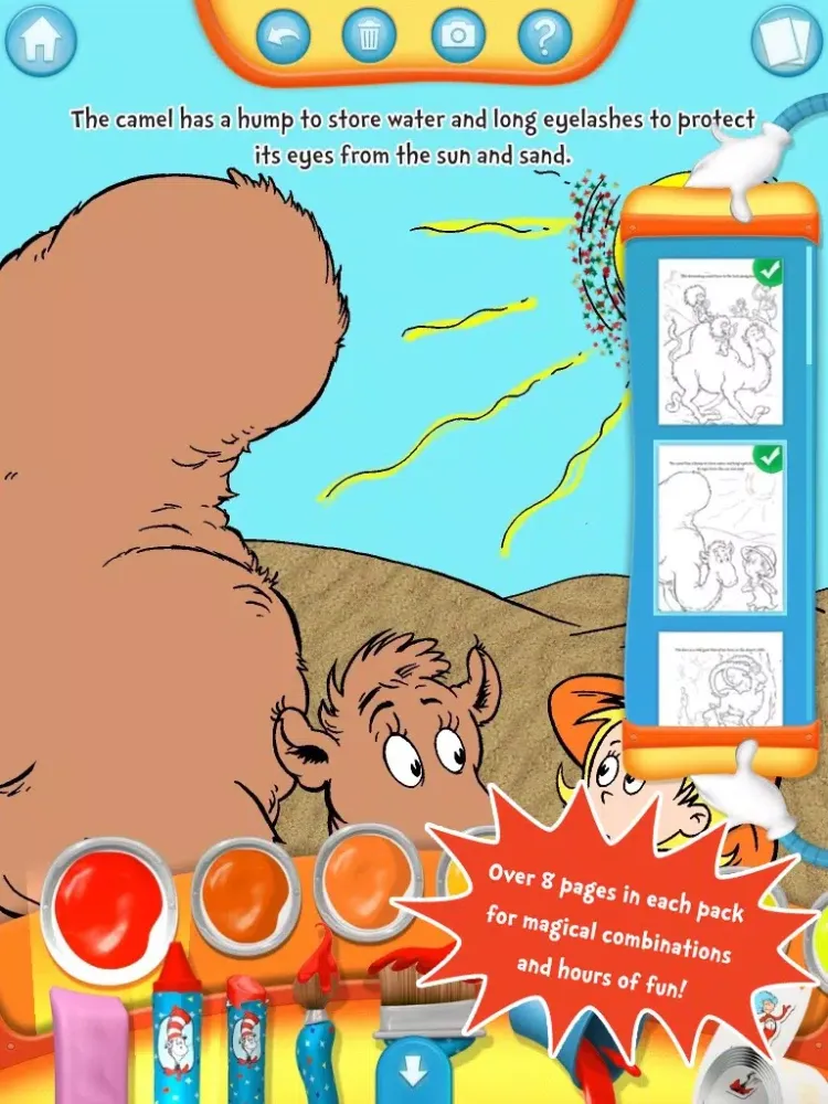 Dr. Seuss's The Cat in the Hat Color & Create! iPad  سکرین شاٹس