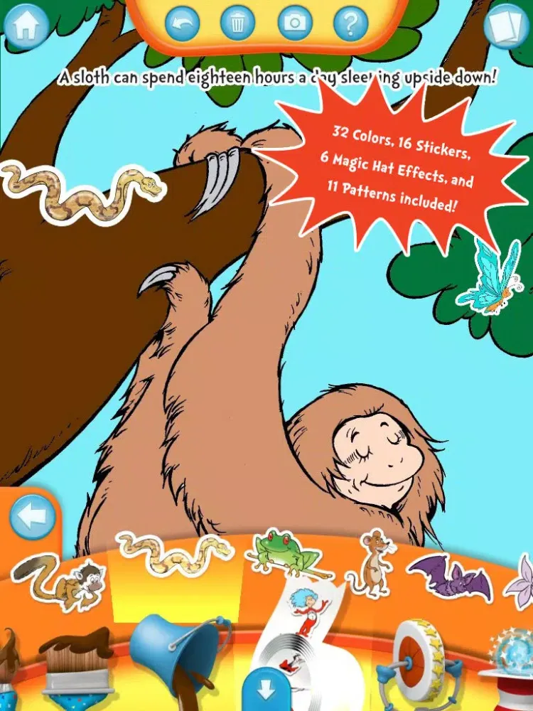 Dr. Seuss's The Cat in the Hat Color & Create! iPad  سکرین شاٹس