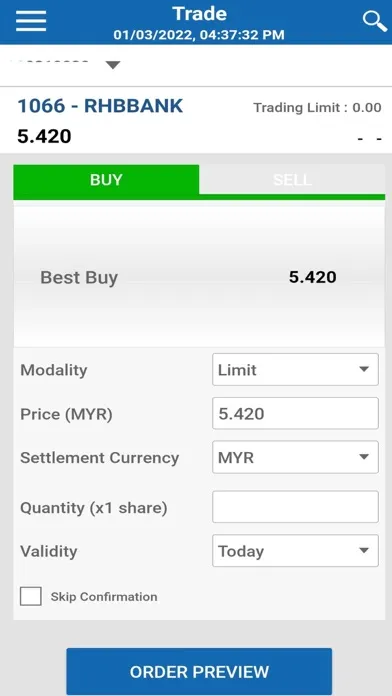 RHB BTX (Mobile) Screenshots