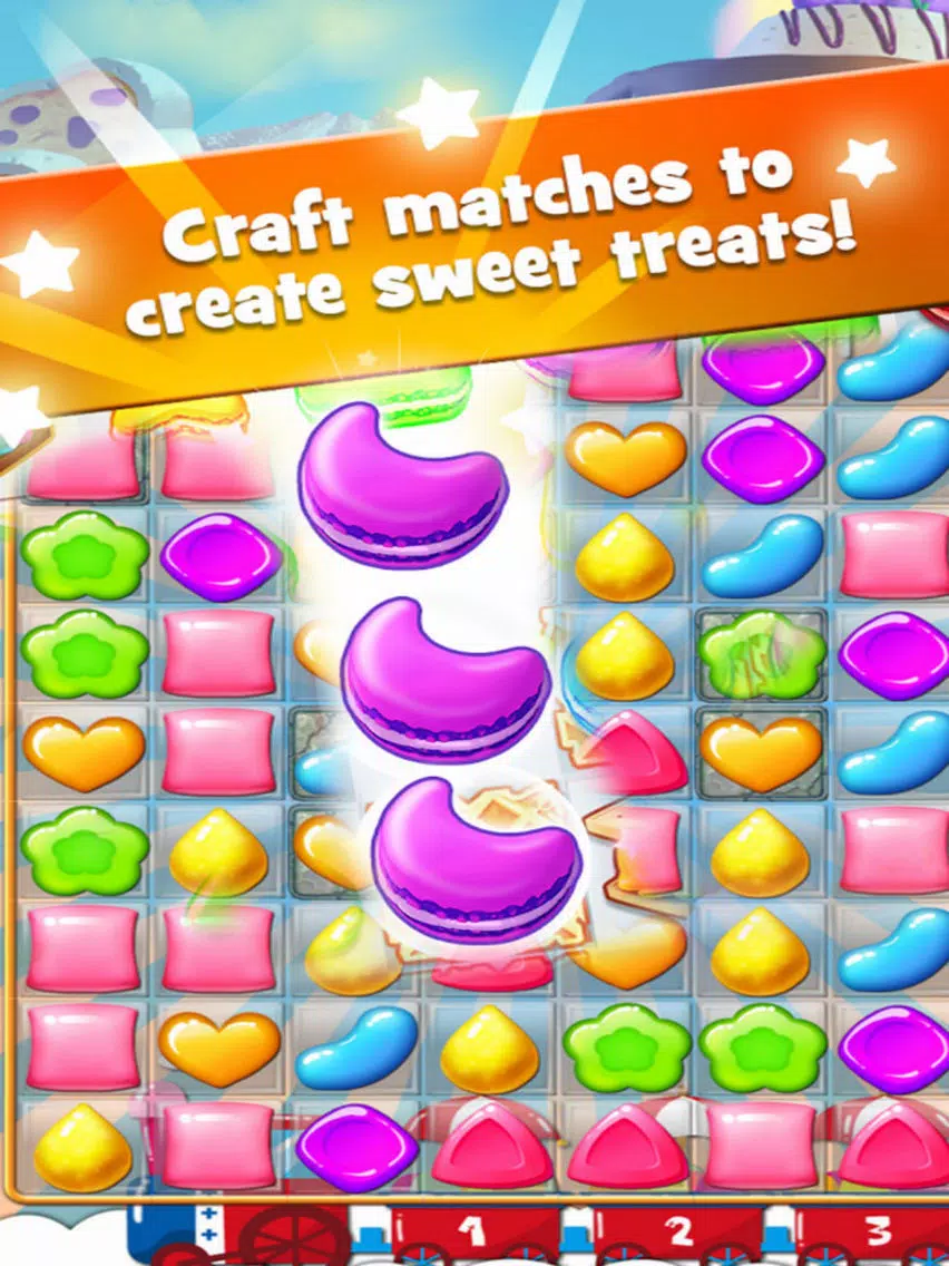 Tangkapan layar Pastry Candy Star - Cake Smasher iPad 