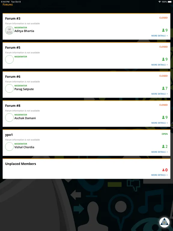 Скриншоты YPO Infinite Pune iPad 