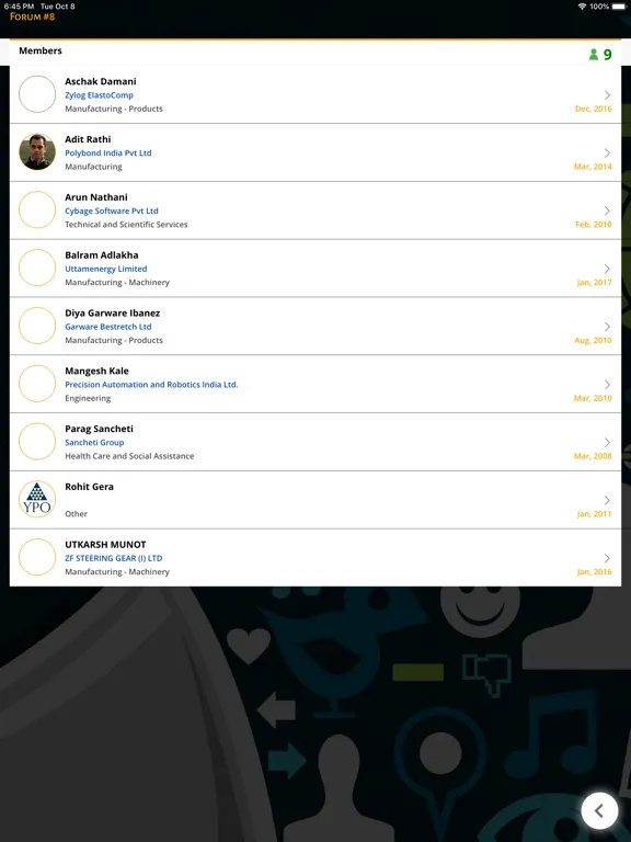 Скриншоты YPO Infinite Pune iPad 