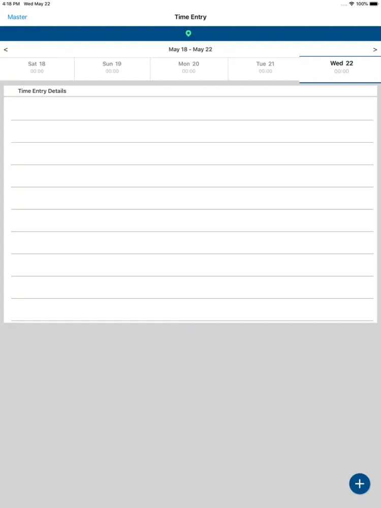 FLS Time Entry iPad  Screenshots