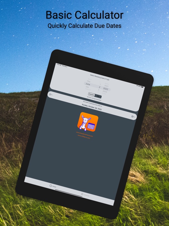 Capturas de pantalla de Goat Due Date Calculator iPad 