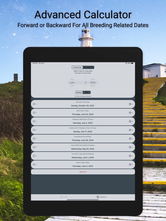 Capturas de pantalla de Goat Due Date Calculator iPad 