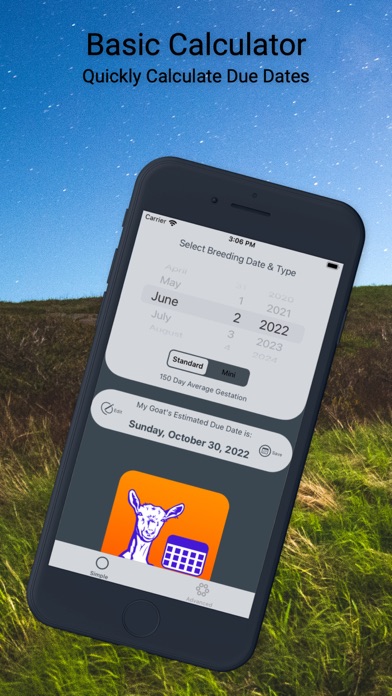 Capturas de pantalla de Goat Due Date Calculator