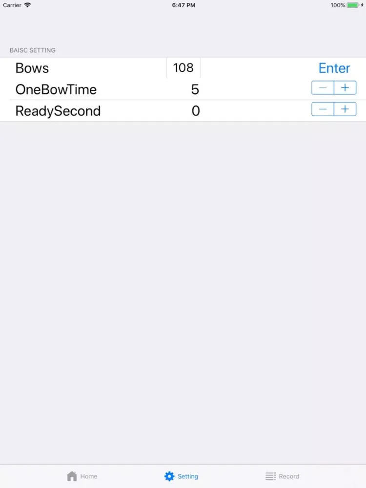 Zrzuty ekranu 108배 카운터 iPad 