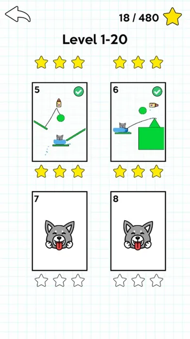ภาพหน้าจอของ Happy Corgi - Draw a Line