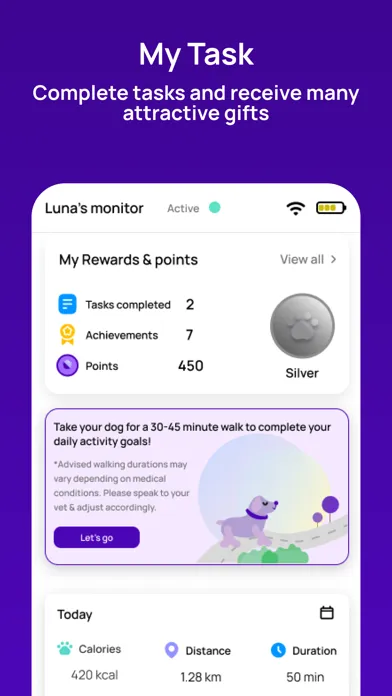 Tangkapan skrin MyPetGo: Pet Wellness Monitor