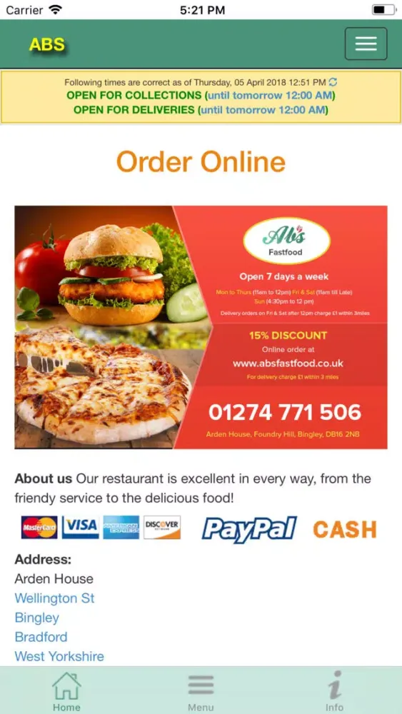 Abs Fastfood应用截图