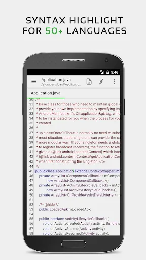 Capturas de tela do QuickEdit Text Editor
