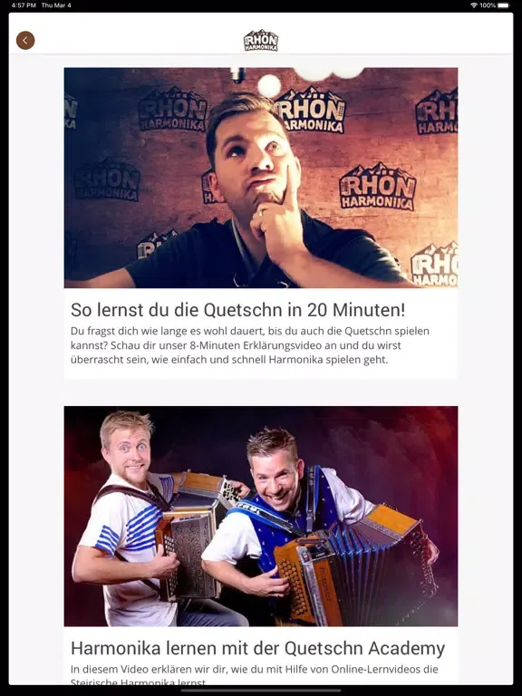 Rhön Harmonika iPad 應用截圖