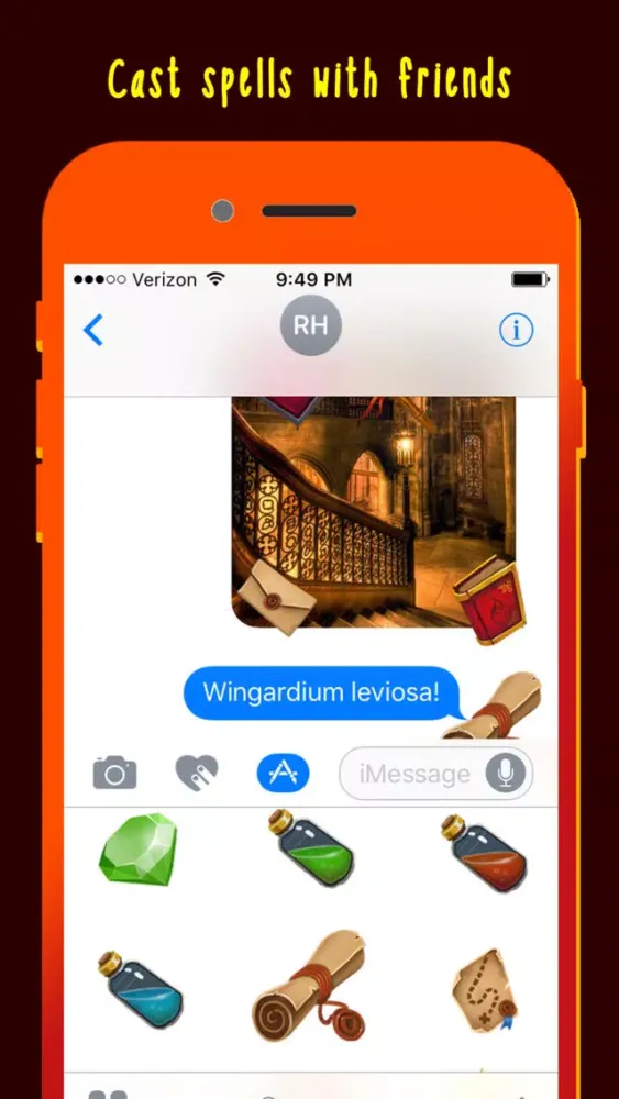 Zrzuty ekranu School of Magic: Wizard Stickers