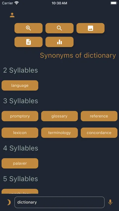 ภาพหน้าจอของ Synonyms English