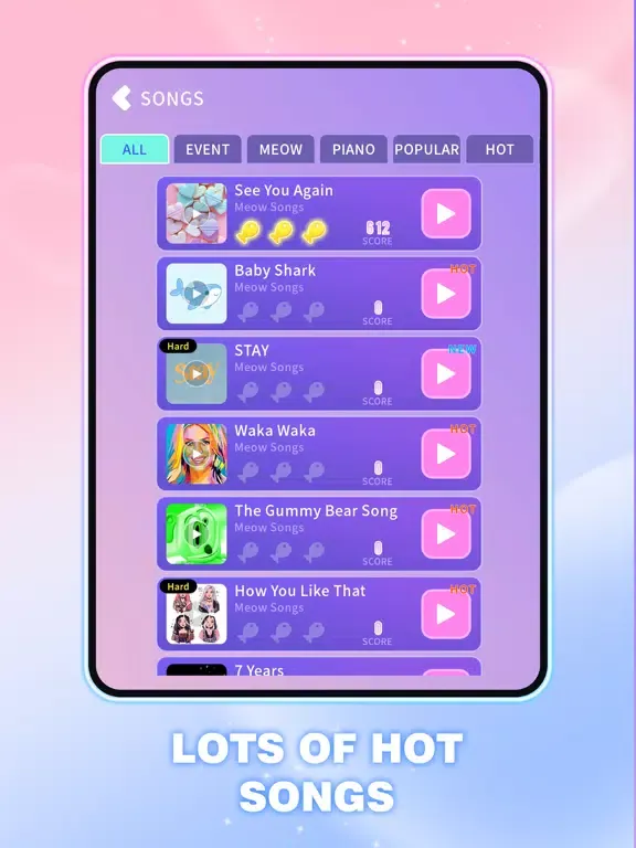 Rhythm Cats - Dancing Cats iPad  Screenshots