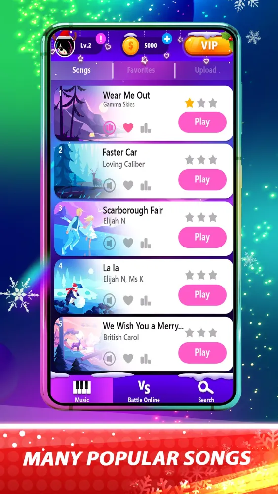 Color Tiles - Vocal Piano Game Screenshots