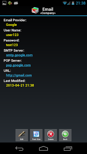 Password Safe Lite Screenshots3