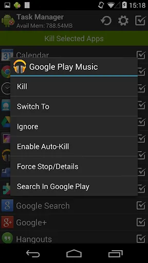 Task Manager Pro (Task Killer) स्क्रीनशॉट