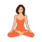 Rhythmic Breathing. Meditation