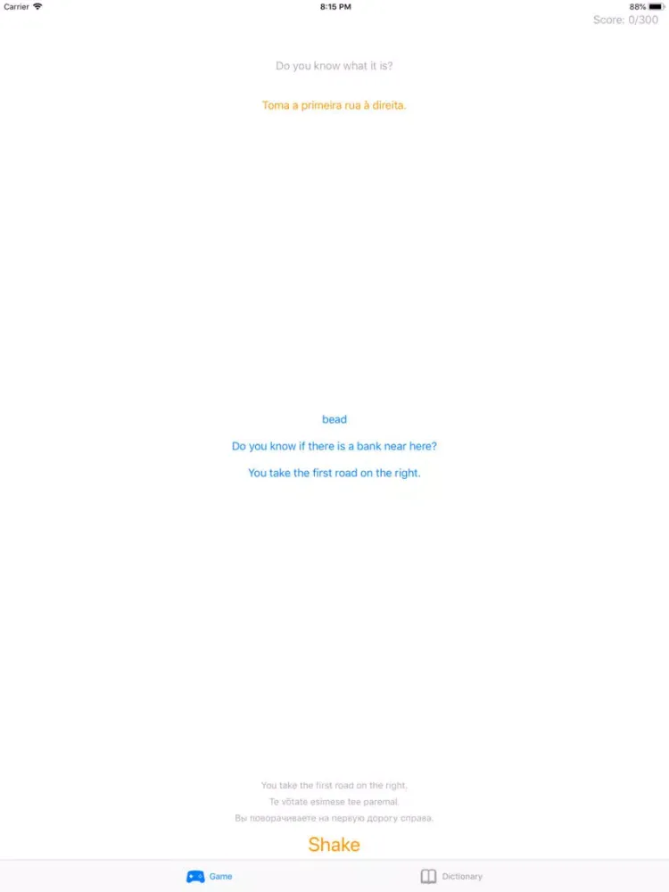 Zrzuty ekranu POR Buddy iPad 