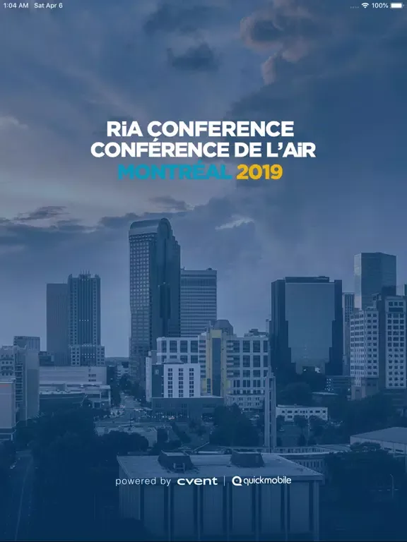 Zrzuty ekranu RIA Conference 2019 iPad 