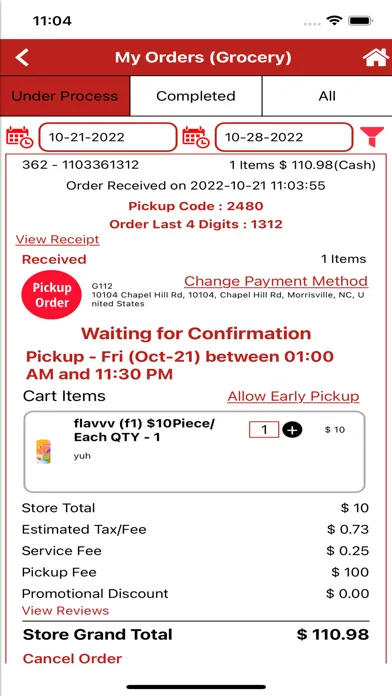 Скриншоты RiaFood Get Pickup or Delivery