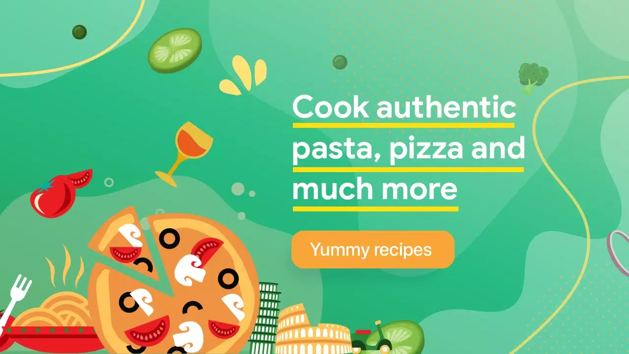 Tangkapan skrin Italian recipes app