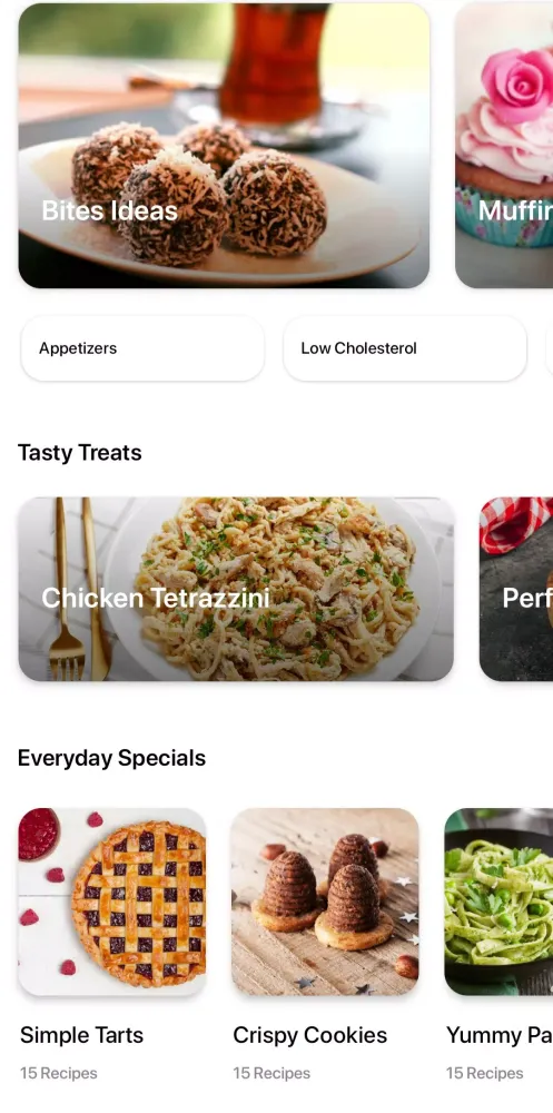 Tangkapan skrin Italian recipes app