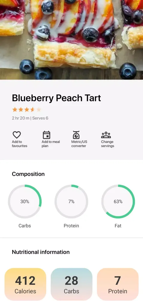 Tangkapan skrin Italian recipes app