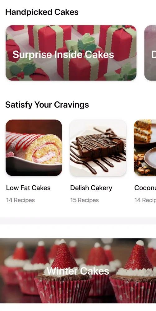 Cake recipes Screenshots
