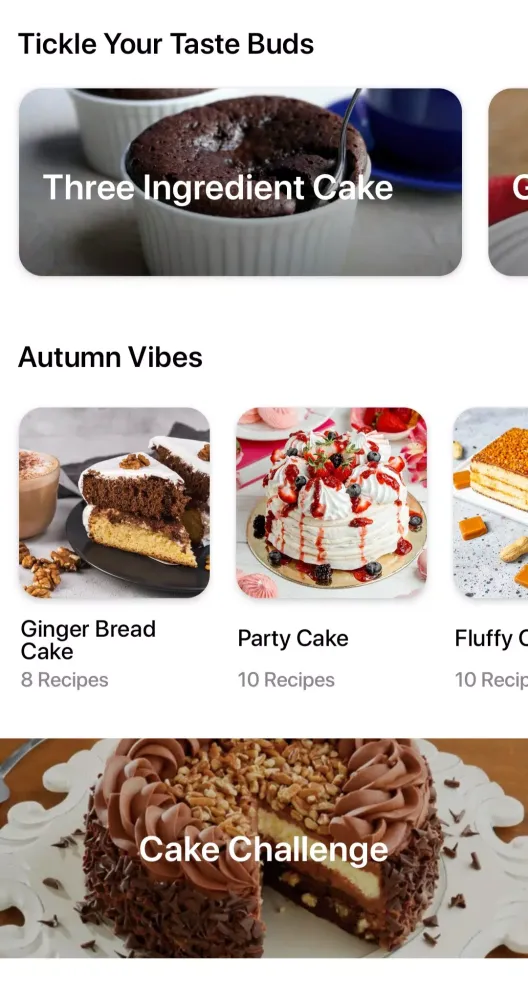 Cake recipes Screenshots