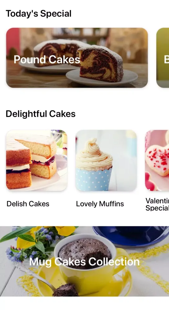 Cake recipes Screenshots