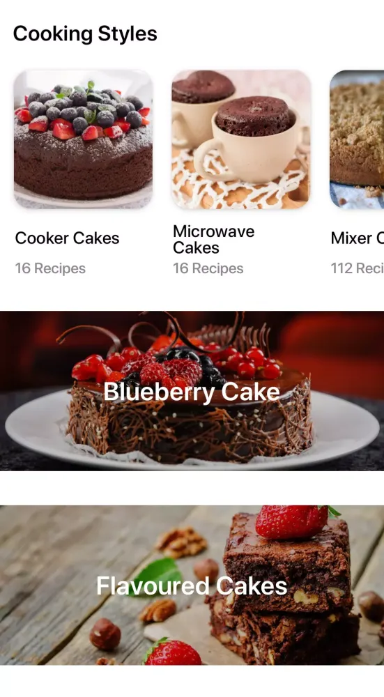 Cake recipes Screenshots